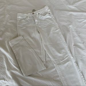 J. Crew white denim